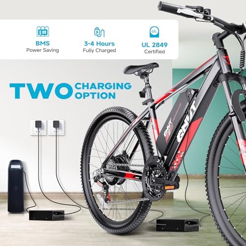 Electric Bike for Adults & Teens - 350W 26" Victor Ebike - 21-Speed, 20Mph Up to 40Miles with Dual Disc Brakes, Adjustable Handlebars, Commuter E-MTB for Men Women | UL 2849 Certified