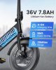 DYU Electric Bike for Adults Teens, Folding Electric Bicycle,Commuter City E-Bike with 350W Motor and 36V 7.8Ah Battery,3 Levels Assist, Dual Disc Brakes