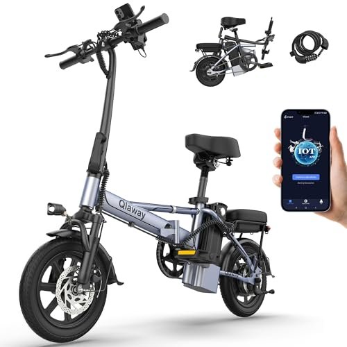 Electric Bike for Adults, 500W Folding Ebike 14" Adult Electric Bicycles, 48V 10.4Ah/15.6Ah Removable Battery, 28 Miles/38 Miles 22 MPH City Commuter Bicycle, Mini E Bikes for Adults and Teens