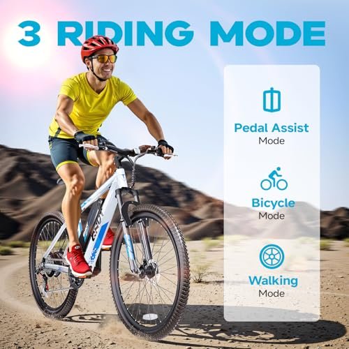 Electric Bike for Adults & Teens - 350W 26" Victor Ebike - 21-Speed, 20Mph Up to 40Miles with Dual Disc Brakes, Adjustable Handlebars, Commuter E-MTB for Men Women | UL 2849 Certified