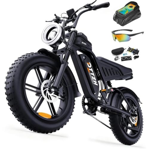 F6/F6S/F6PRO Electric Bike for Adults with NFC & Password Unlock, 5000/2000/1500W, 50/40/33MPH, 60V 30Ah, 48V 15/25Ah E-Bike, 100-60 Miles Electric Motorcycle, 20" Fat Tire Electric Dirt Bike